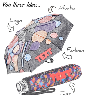 Extra leicht trotzdem großer Taschenschirm