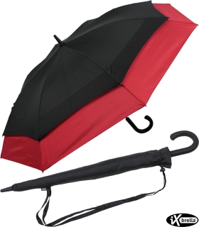 iX-brella expandierender Stockschirm mit Automatik move to XXL - schwarz-rot