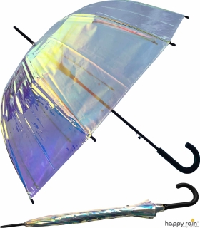 Damenregenschirm Kuppel Glocke Multicolor Transparent Automatik Esprit 