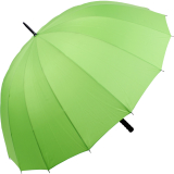 iX-brella leichter 16-teiliger Golf-Partnerschirm - XXL mit Softgriff einfarbig grün
