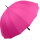 iX-brella leichter 16-teiliger Golf-Partnerschirm - XXL mit Softgriff einfarbig pink