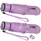 iX-brella Mini Kinderschirm Safety Reflex extra leicht light purple