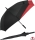 Doppler Stockschirm Fiber mit Automatik Move - black-red