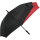 Doppler Stockschirm Fiber mit Automatik Move - black-red