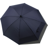 Doppler Stockschirm Fiber mit Automatik Move - navy-grey