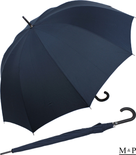 M&P Portierschirm Doorman 10-teilig Fiberglas stabil XXL navy blau