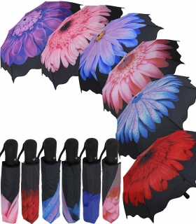 Damen Taschenschirm Flower mit Auf-Automatik