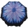 Damen Taschenschirm Flower mit Auf-Automatik - blau