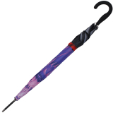 Damen Stockschirm Flower mit Auf-Automatik - lila
