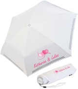 iX-brella Mini Hochzeits-Taschenschirm Herzen mit...