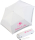 iX-brella Mini Hochzeits-Taschenschirm Herzen mit reflektierender Borte personalisiert mit Namen