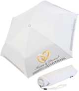 iX-brella Mini Hochzeits-Taschenschirm Ringe mit...