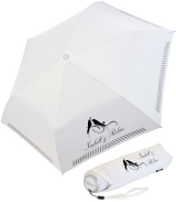 iX-brella Mini Hochzeits-Taschenschirm Vögel mit reflektierender Borte personalisiert mit Namen