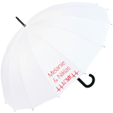 iX-brella 16-teiliger Hochzeitsschirm mit Automatik Love personalisiert mit Namen