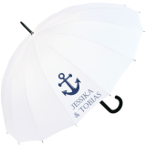 iX-brella 16-teiliger Hochzeitsschirm mit Automatik Anker personalisiert mit Namen