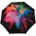 Regenschirm groß stabil mit Automatik schwarz bedruckt - holy explosion - Stockschirm