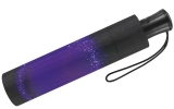 Regenschirm groß stabil mit Automatik schwarz bedruckt - funky glitter - Taschenschirm