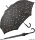 Regenschirm schwarz bedruckt - bikini dots & stripes - Stockschirm Automatik