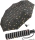 Regenschirm schwarz bedruckt - bikini dots & stripes - Taschenschirm Auf-Automatik