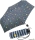 Regenschirm navy blau bedruckt - bikini dots & stripes - Mini-Taschenschirm Handöffner