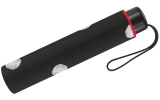 Regenschirm schwarz bedruckt - black & white dots - Taschenschirm Handöffner