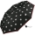 Regenschirm schwarz bedruckt - black & white dots - Taschenschirm Handöffner