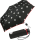 Regenschirm schwarz bedruckt - black & white dots - Mini-Taschenschirm Handöffner