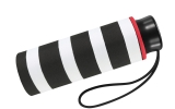 Regenschirm schwarz bedruckt - black & white stripes - Mini-Taschenschirm Handöffner