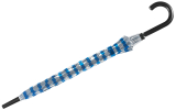 Glockenschirm Automatik Metallic Stripes - blau