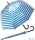 Glockenschirm Automatik Metallic Stripes - blau