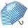 Glockenschirm Automatik Metallic Stripes - blau
