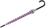 Glockenschirm Automatik Metallic Stripes - berry