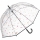 Glockenschirm transparent bunt bedruckt Dots - Hearts