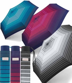 Esprit Super Mini Taschenschirm Petito Gradient Stripes