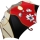 Doppler Manufaktur Damen Stockschirm VIP Elegance Grazia red