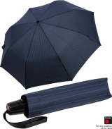 Knirps Regenschirm Fiber T2 Duomatic - Pinstripe - navy