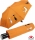 Doppler Damen Taschenschirm mit Auf-Zu-Automatik Magic Fiber Cats Best Friends - orange