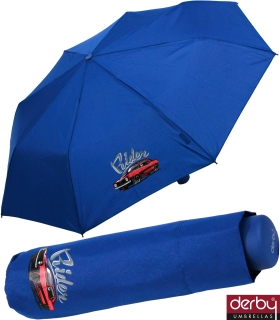 Kinderschirm Jungen Mini Taschenschirm light Kids blau cars rider