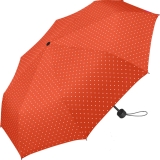 Super Mini Damen Taschenschirm Flash manual - Dots orange