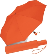 RS-Taschenschirm mit Auf-Zu-Automatik und farblich passendem Griff - orange