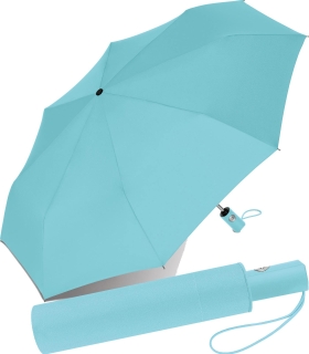 RS-Taschenschirm mit Auf-Zu-Automatik und farblich passendem Griff - aqua