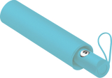 RS-Taschenschirm mit Auf-Zu-Automatik und farblich passendem Griff - aqua