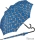 Pierre Cardin Damen Stockschirm mit Automatik Dots & Circles - strongblue
