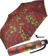 Pierre Cardin Damen Taschenschirm mit Auf-Zu-Automatik Slimline Blossom - brown