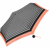 Esprit Super Mini Taschenschirm Petito E_Motional Stripes - Coral
