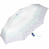 Esprit Taschenschirm Easymatic Light Auf-Zu Automatik Ditsy Florals - Blau