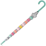Esprit Glockenschirm mit Automatik Stripes - transparent