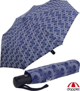 Doppler Taschenschirm Magic Carbonsteel Auf-Zu-Automatik Glow - blau