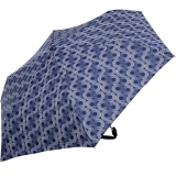 Doppler Damen Taschenschirm Mini Carbonsteel Slim Glow - blau