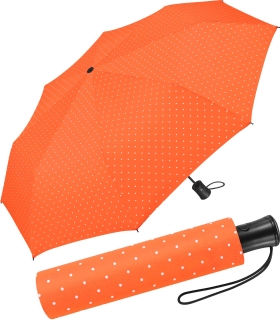 Mini-Taschenschirm Damen Flash Auf-Automatik - Dots orange